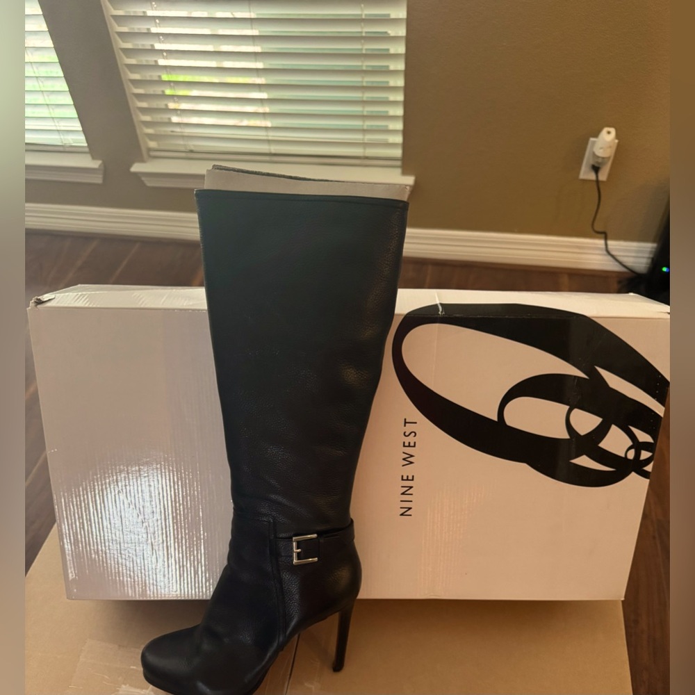 Nine West Leather Tall Boots - Size 9